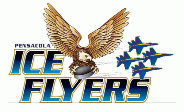 pensacola ice flyers 2009-2012 primary logo iron on heat transfer